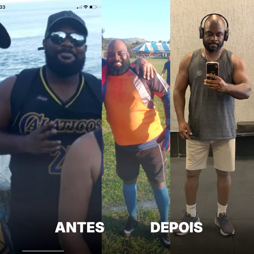 Antes e depois de aluno do Team Léo Firmino, resultado 11